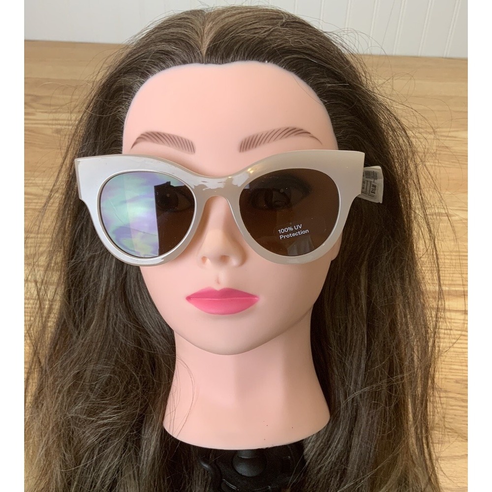 A New Day Womens‎ Plastic Frame Round Sunglasses